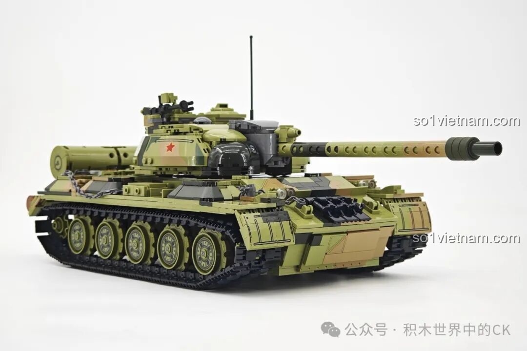 Lắp ráp chi tiết phần tháp pháo xe tăng T-59 Keeppley 23023