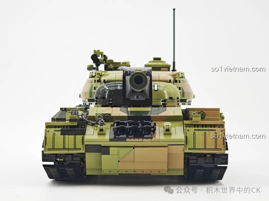 Lắp ráp chi tiết phần đuôi xe tăng T-59 Keeppley 23023