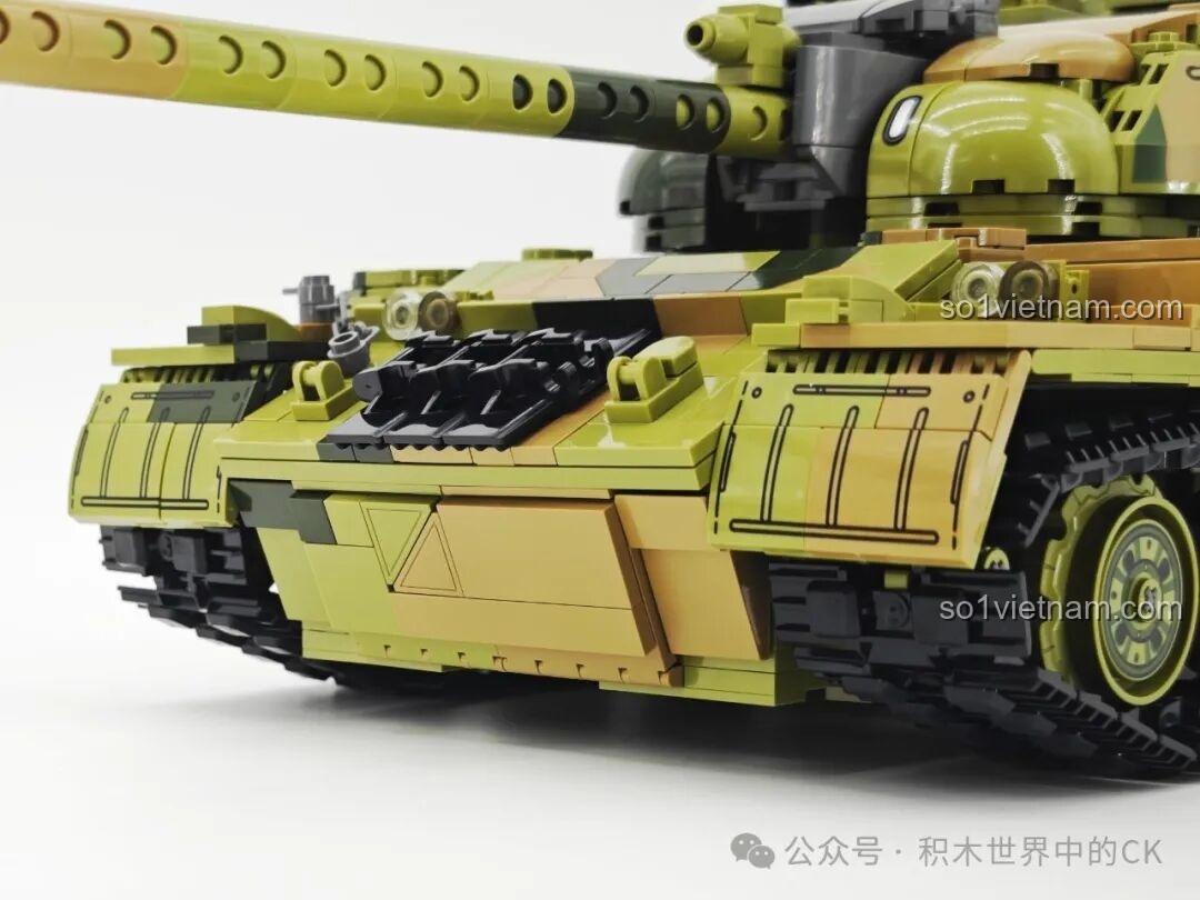Lắp ráp chi tiết phần thân xe tăng T-59 Keeppley 23023