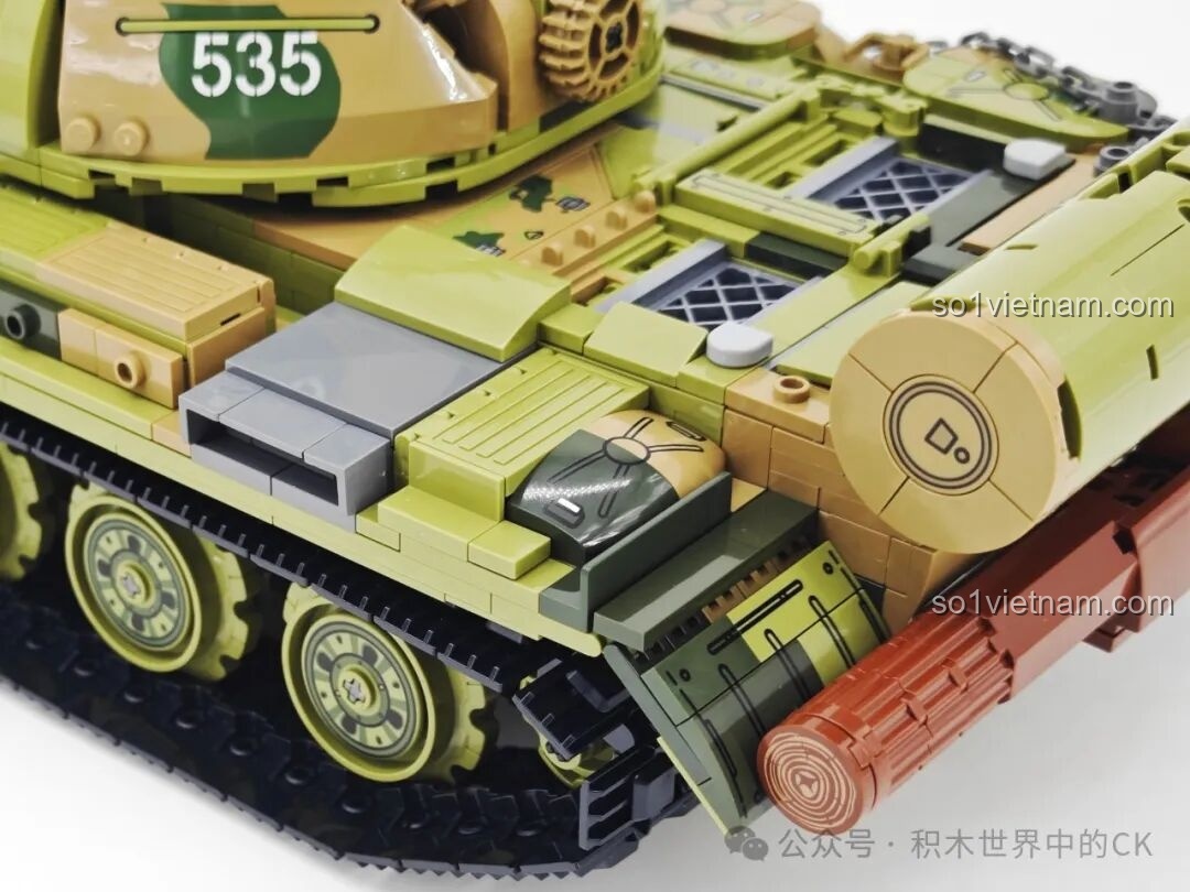 Lắp ráp chi tiết phần tháp pháo xe tăng T-59 Keeppley 23023