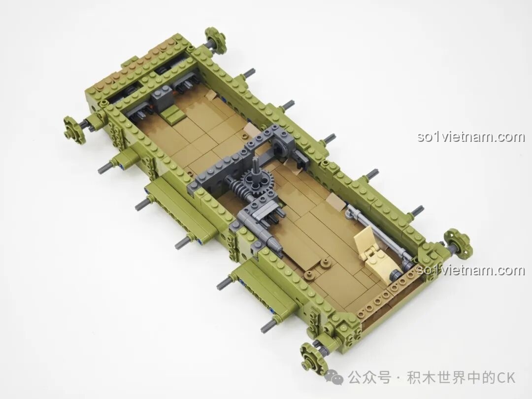 Lắp ráp phần thân xe tăng T-59 Keeppley 23023