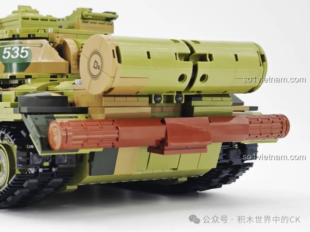 Lắp ráp chi tiết phần đuôi xe tăng T-59 Keeppley 23023