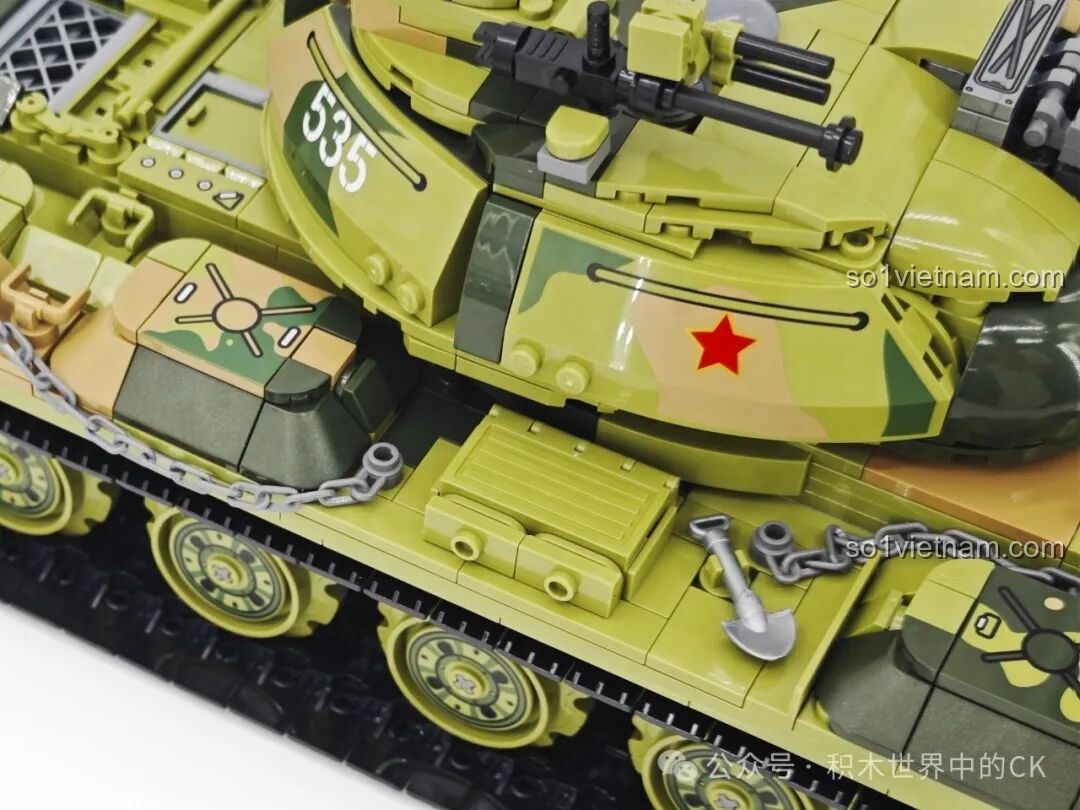 Lắp ráp chi tiết phần tháp pháo xe tăng T-59 Keeppley 23023