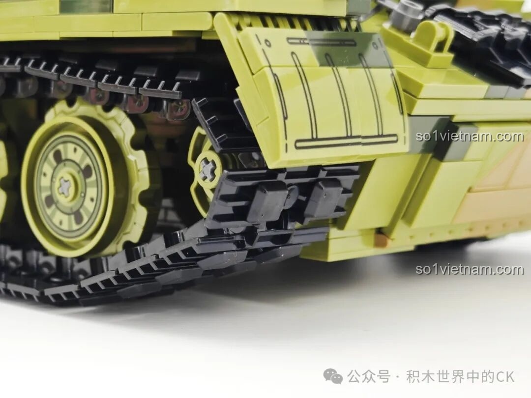 Lắp ráp chi tiết phần thân xe tăng T-59 Keeppley 23023