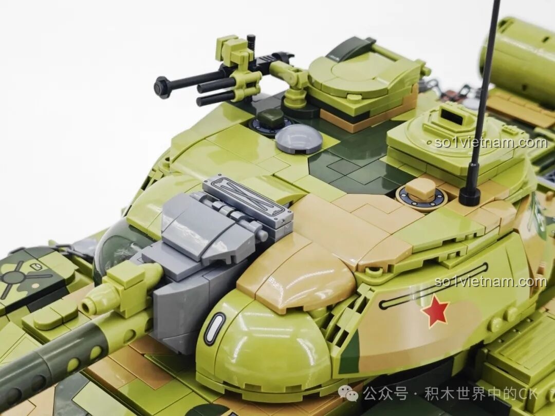 Lắp ráp chi tiết phần tháp pháo xe tăng T-59 Keeppley 23023