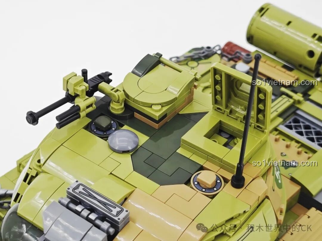 Lắp ráp chi tiết phần đuôi xe tăng T-59 Keeppley 23023