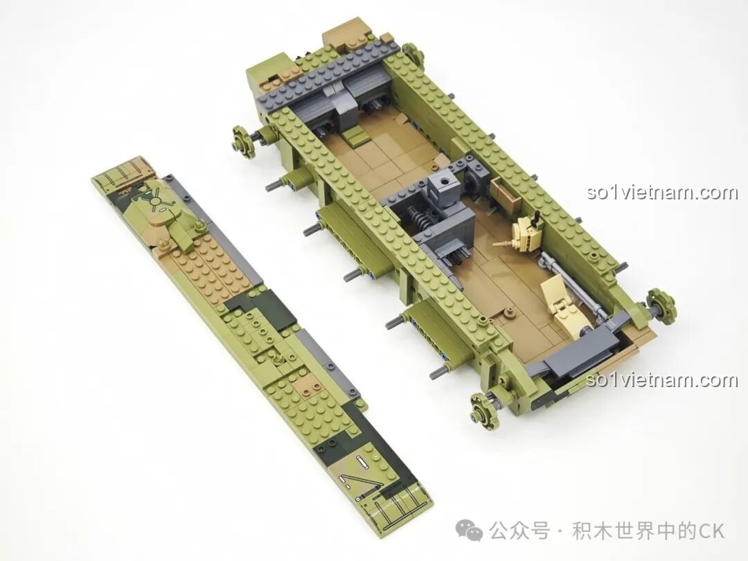 Lắp ráp phần tháp pháo xe tăng T-59 Keeppley 23023