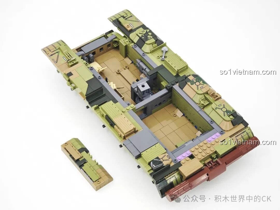 Lắp ráp bánh xích xe tăng T-59 Keeppley 23023