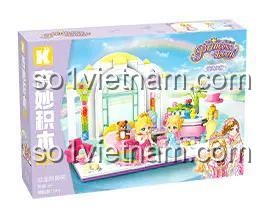 Hộp đựng bộ lắp ghép Keeppley 32024 Phòng của công chúa Leah, đồ chơi sáng tạo cho bé gái 6 tuổi
