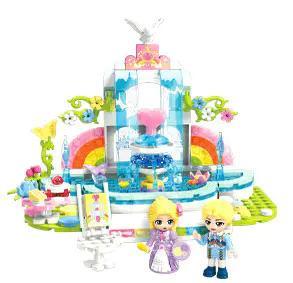 Bộ lắp ghép Keeppley 32028 Công chúa Leah Khu vườn suối phun cho bé gái 6 tuổi