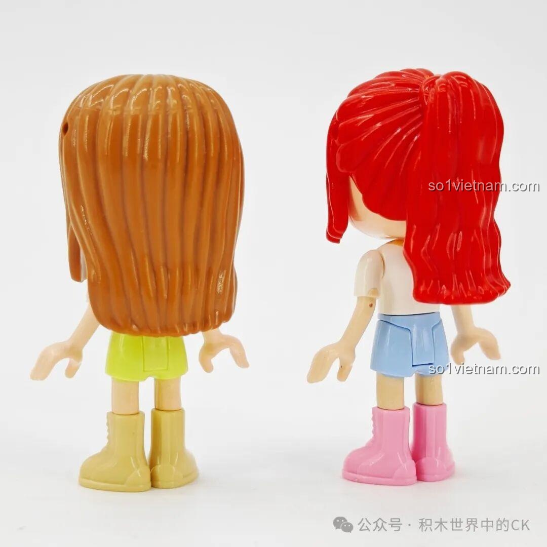 Minifigure nữ tóc đỏ của bộ Xe Cắm Trại Keeppley 33019