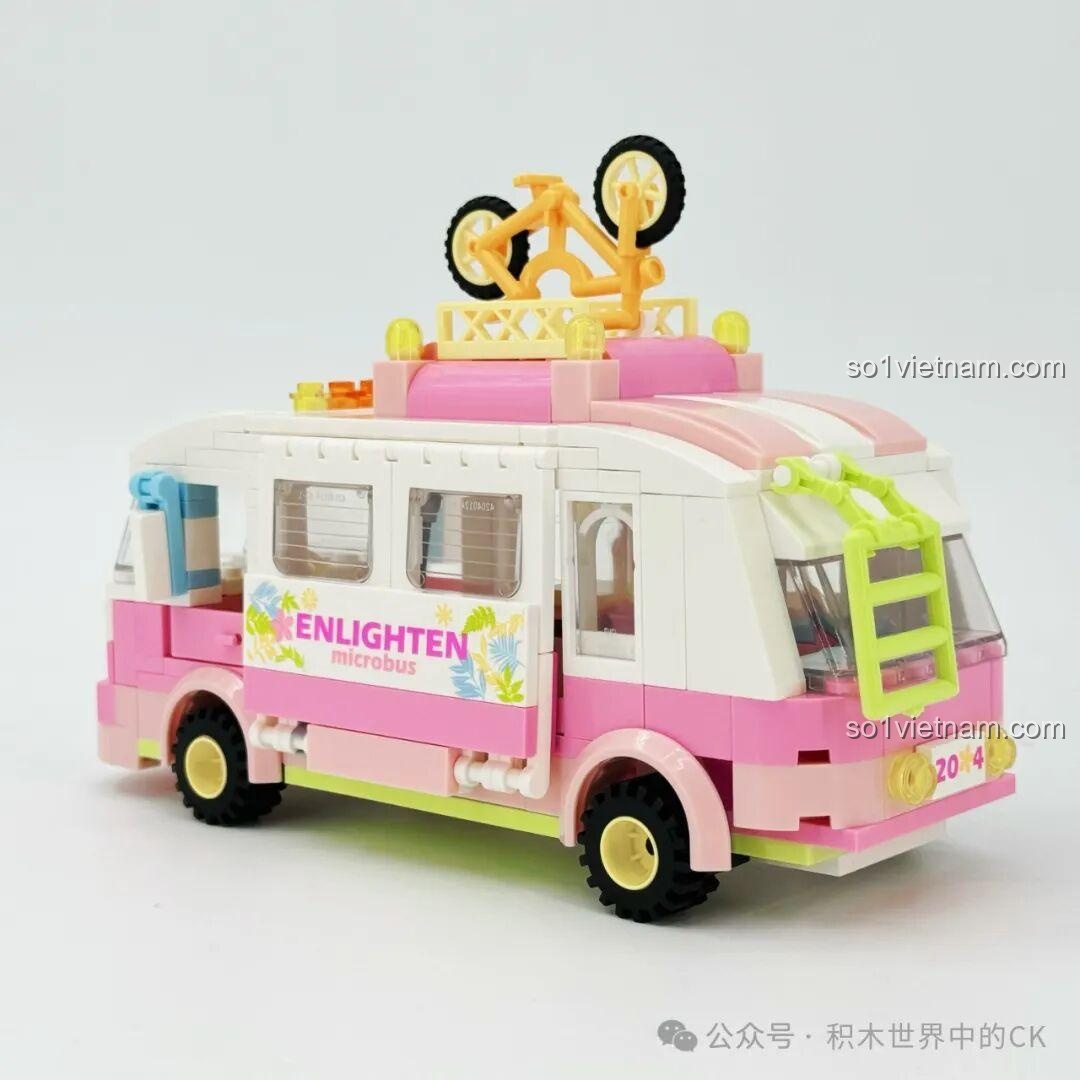 Tổng thể chiếc Xe Cắm Trại Keeppley 33019 đã hoàn thiện