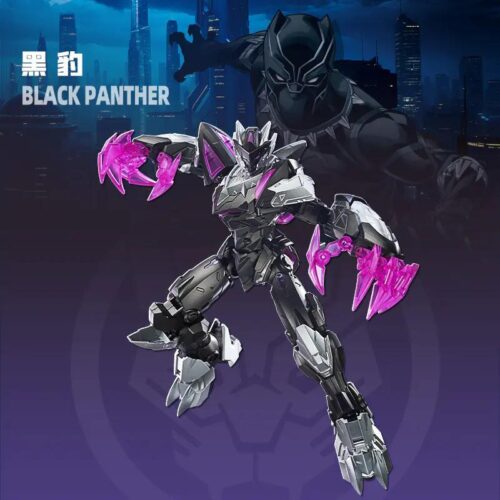Mô hình Mech Black Panther Keeppley 73053, bộ lắp ghép siêu anh hùng Marvel cho bé trai 8 tuổi, cao 23cm, 182 chi tiết, giá tốt