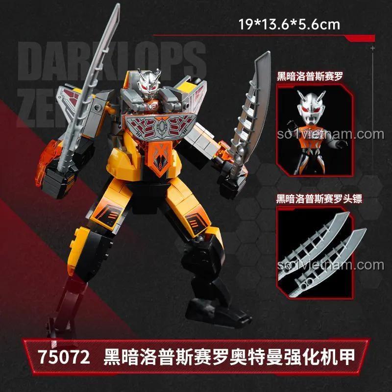 Mô hình Keeppley 75072 Ultraman Darklops Zero Enhanced Mech đã lắp ráp