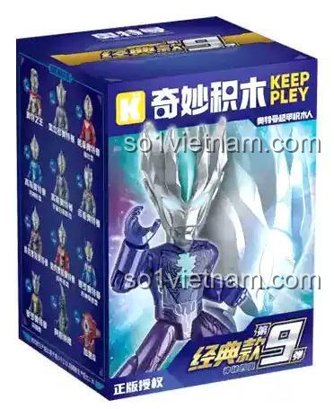 Hộp mù đồ chơi mô hình Keeppley 75107, cơ hội trúng nhân vật Ultraman bí ẩn.