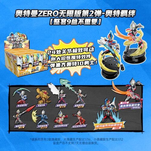 Hộp bộ lắp ghép Ultraman ZERO Vô Hạn Bản Keeppley 75172, hiển thị 9 minifigure Ultraman với khớp nối linh hoạt và phụ kiện hiệu ứng chiến đấu. Đồ chơi mô hình Ultraman 75172 cho bé trai 8 tuổi, giá tốt.