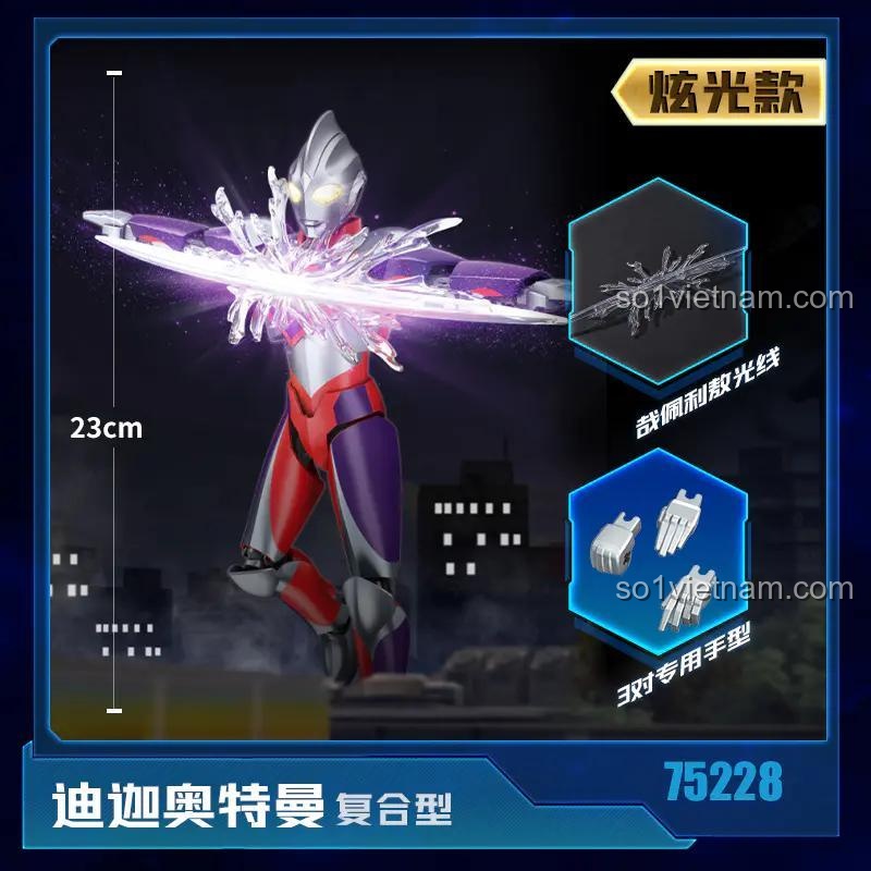 Hộp đồ chơi Keeppley 75228 Ultraman Tiga Composite Type - Bộ lắp ghép Ultraman Tiga Composite Type giá tốt, chất lượng cao cho bé trai 6 tuổi