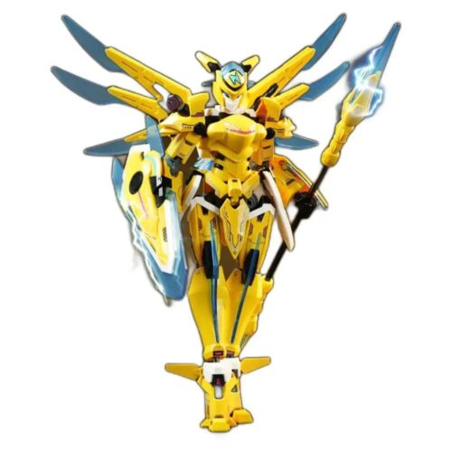 Mô hình Robot Lôi Điểu Cơ Thần Keeppley 81010, bộ lắp ghép robot màu vàng xanh dương, đồ chơi mô hình cho bé 6 tuổi