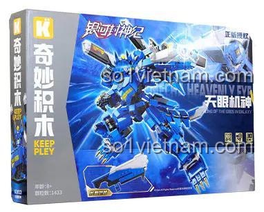 Hộp sản phẩm Robot Thiên Nhãn Cơ Thần Keeppley 81013, mô hình lắp ghép 1433 mảnh, đồ chơi xây dựng cho bé trai 8 tuổi