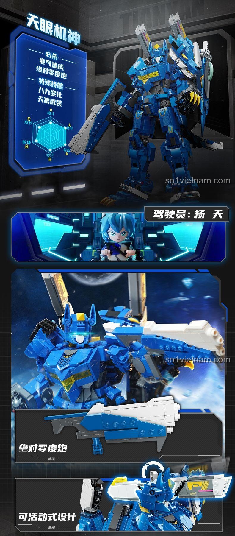 Mô hình Robot Hắc Long Cơ Thần Keeppley 81015