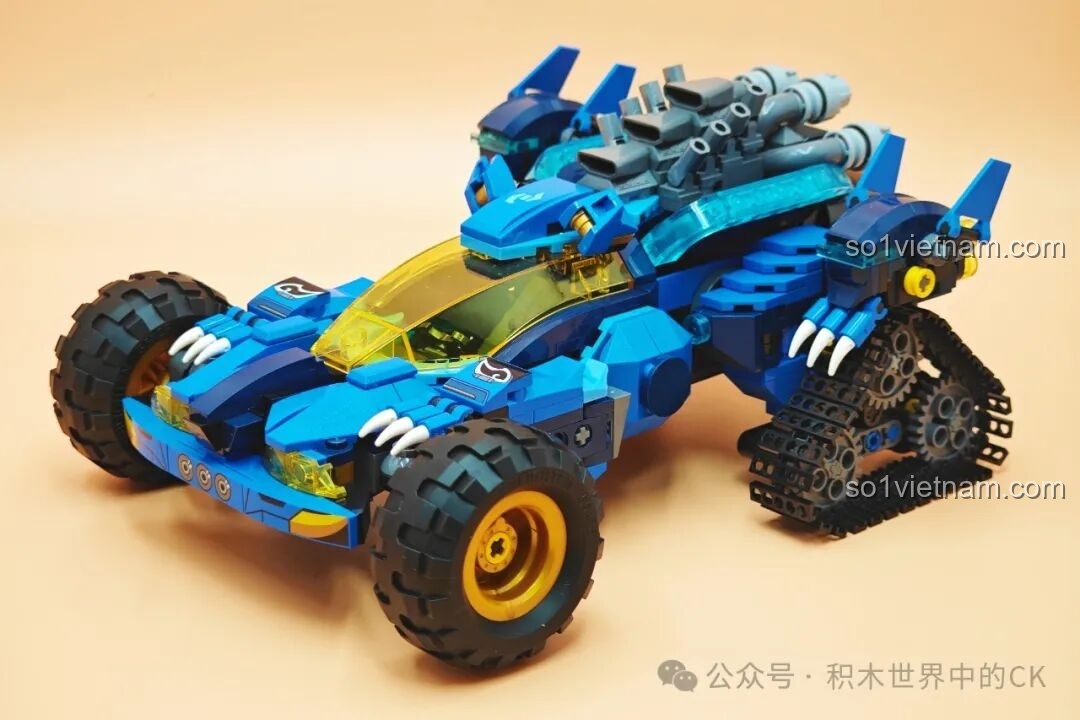 Cận cảnh chi tiết phần đầu xe của bộ Keeppley 81017 