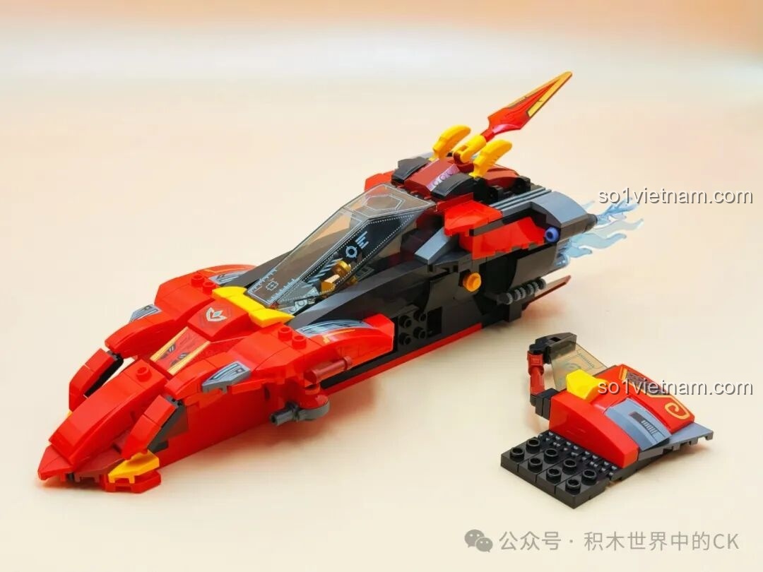 Lắp ráp phần đầu xe ấn tượng của bộ Keeppley 81017 