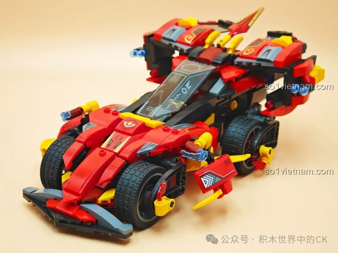 Lắp ráp phần thân xe của bộ Keeppley 81017 