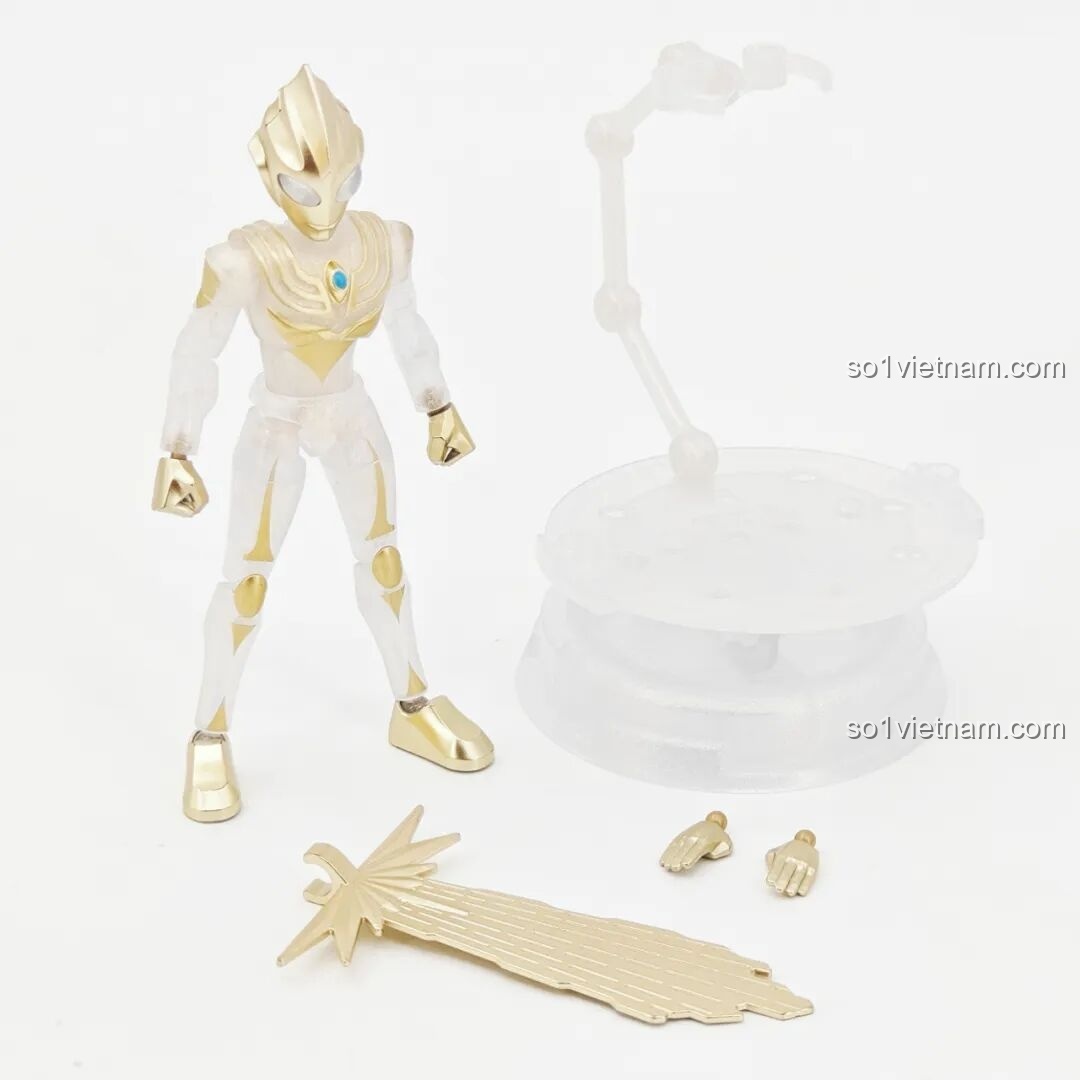 Tiga Ultraman Bạch Kim và các phụ kiện đi kèm