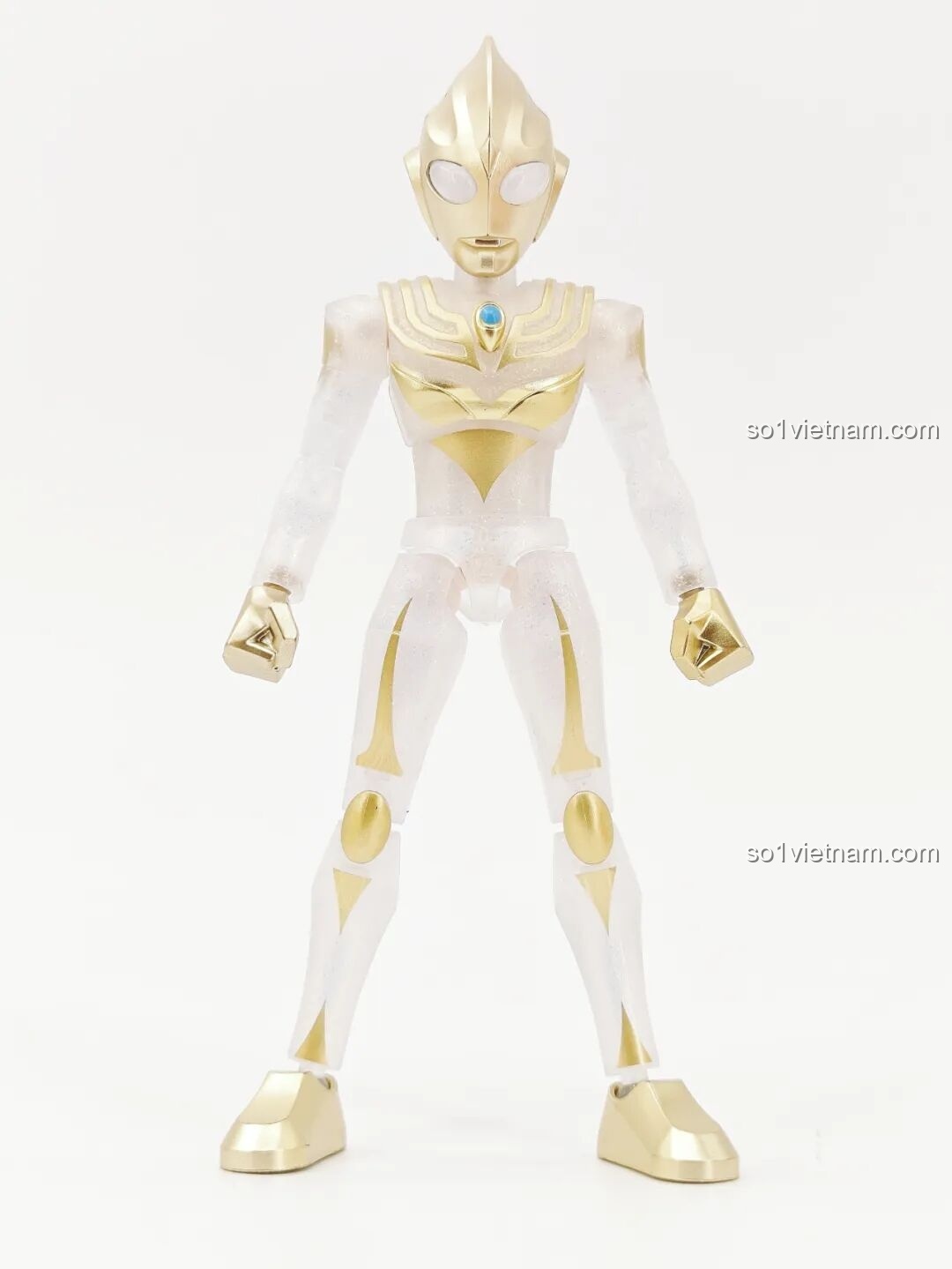 Tiga Ultraman Bạch Kim trên nền trắng
