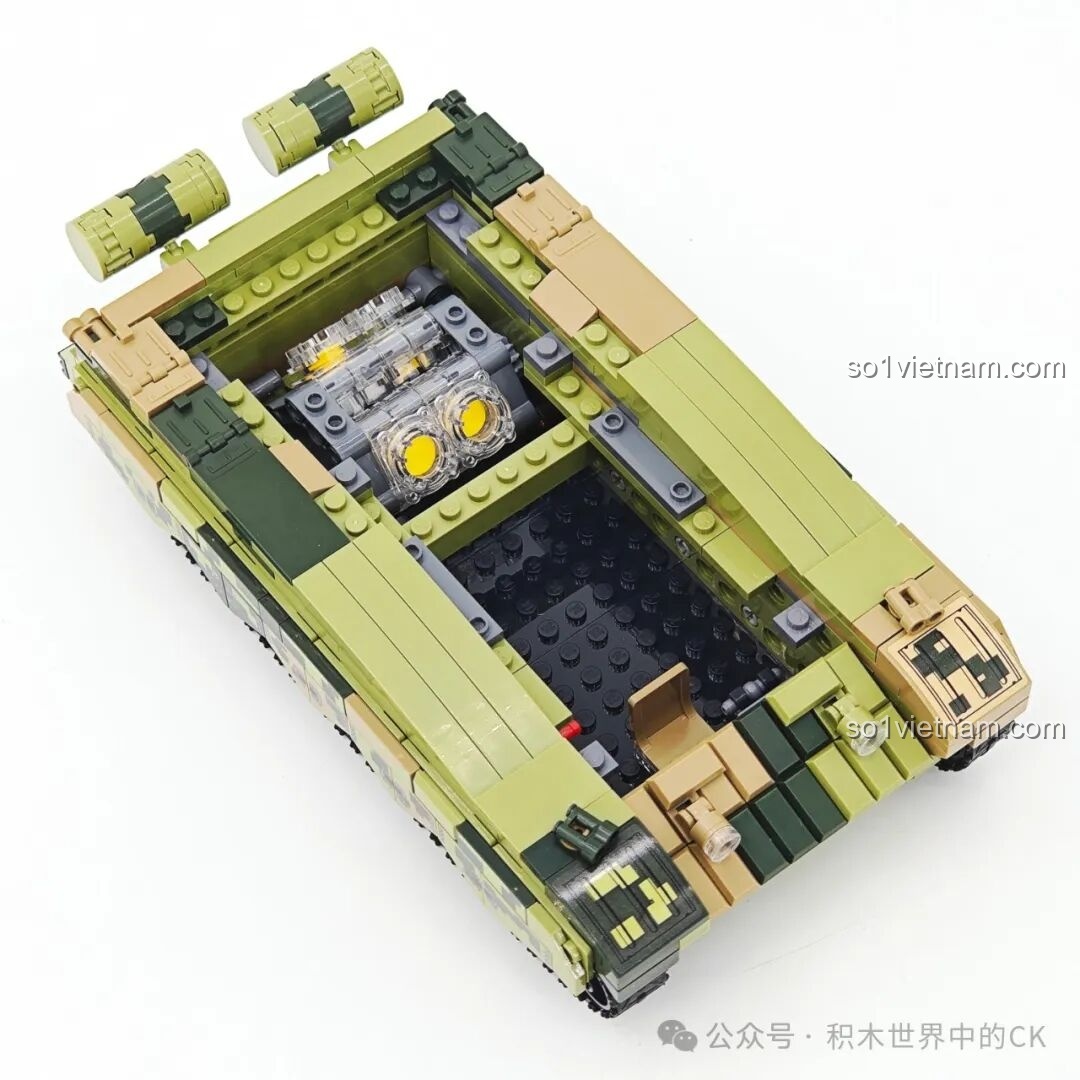 Chi tiết động cơ Xe tăng 99A Keeppley