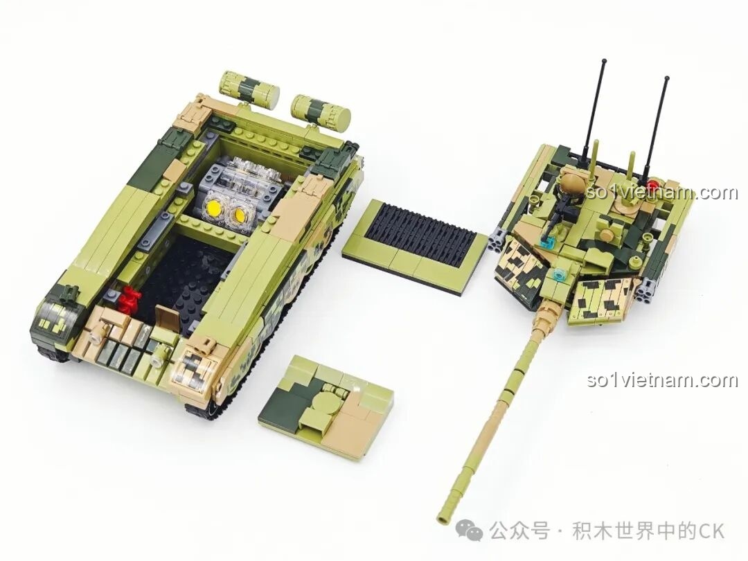 Chi tiết đèn hậu Xe tăng 99A Keeppley