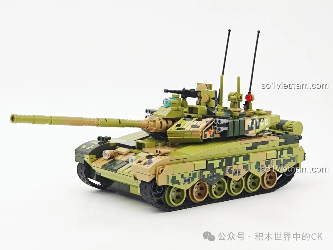 Mô hình Xe tăng 99A Keeppley 23026 hoàn thiện nhìn từ trên xuống
