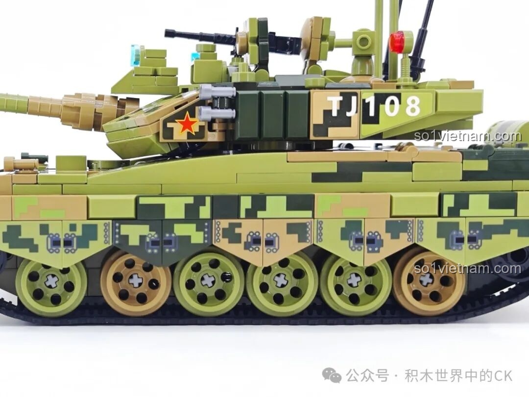 Mô hình Xe tăng 99A Keeppley 23026 nhìn từ góc sau