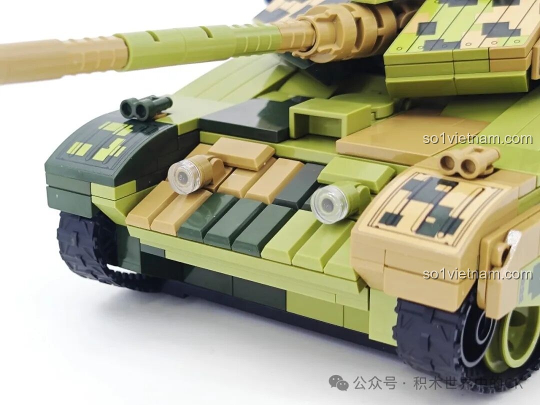 Mô hình Xe tăng 99A Keeppley 23026 nhìn từ góc nghiêng
