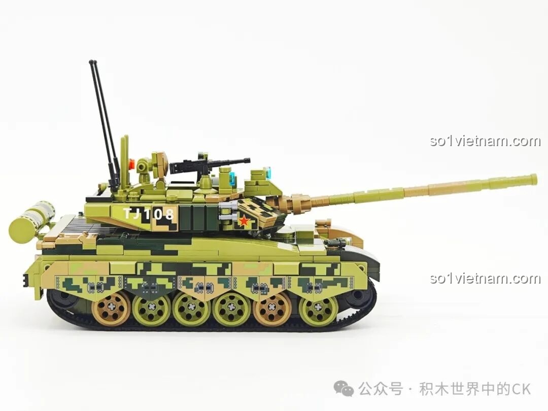 Chi tiết mặt trên mô hình Xe tăng 99A Keeppley