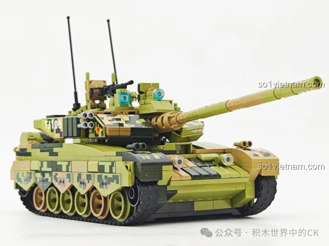 So sánh mô hình Xe tăng 99A Keeppley với xe tăng thật