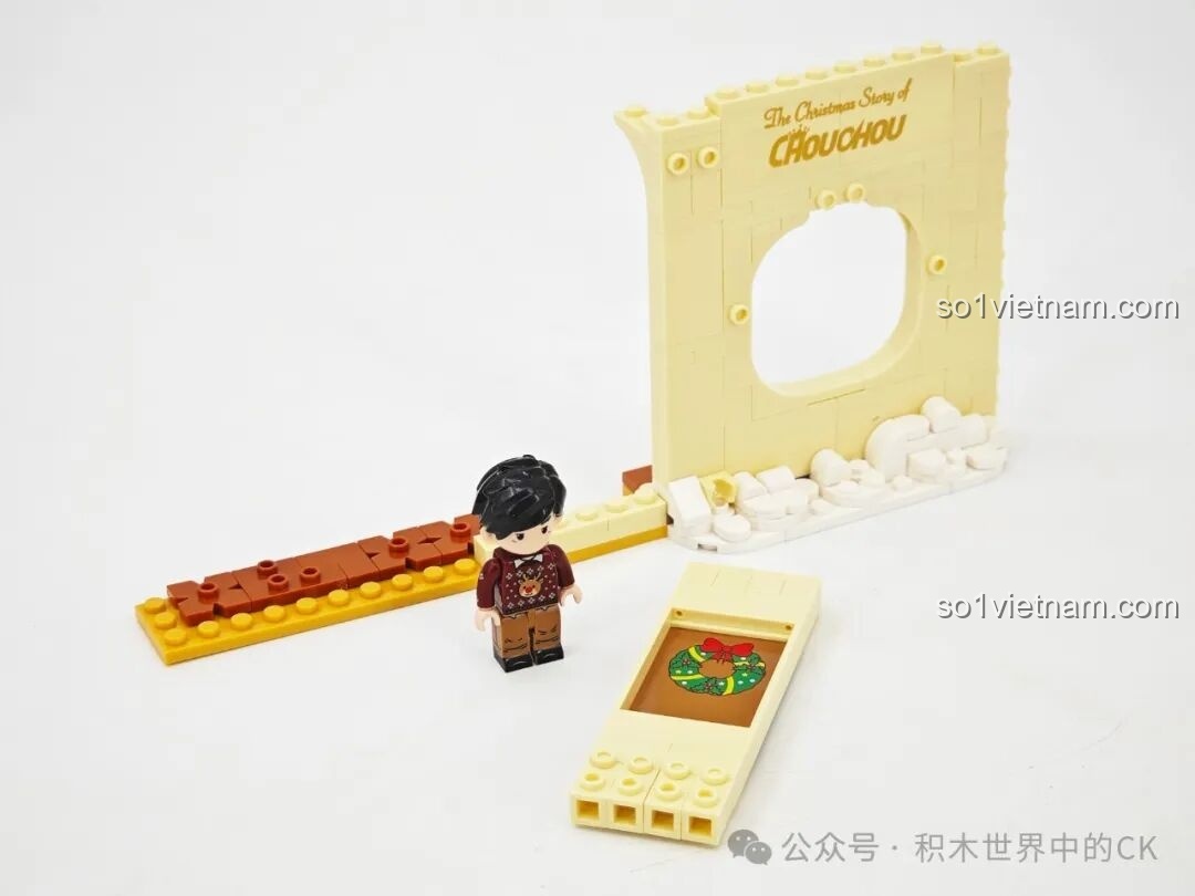 Chi tiết hoa giấy trong mô hình Chuyện Miền Tây Châu Đốc Keeppley