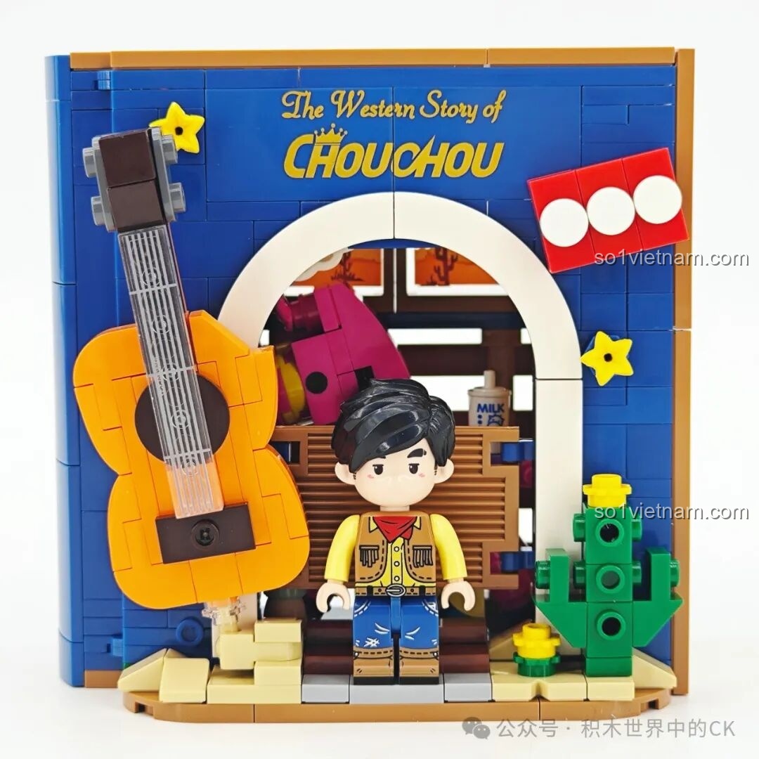 Chi tiết con ngựa hồng trong mô hình Chuyện Miền Tây Châu Đốc Keeppley