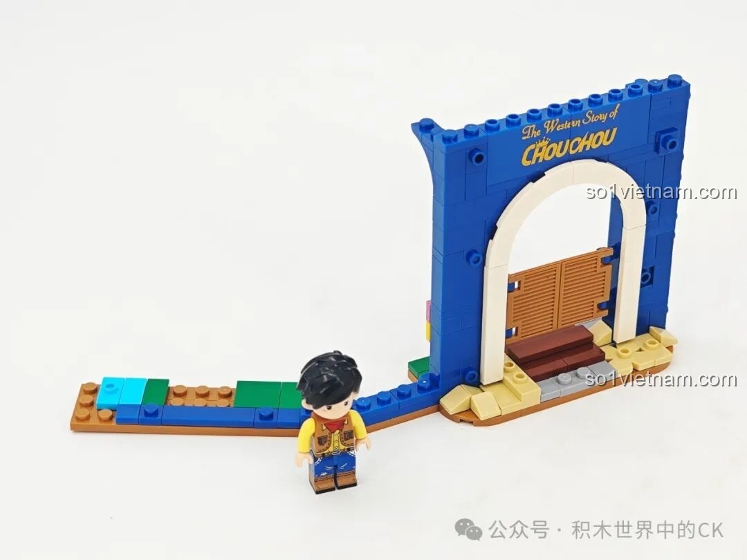 Các túi mảnh ghép và sách hướng dẫn của bộ lắp ráp Chuyện Nhà Châu Đốc Keeppley