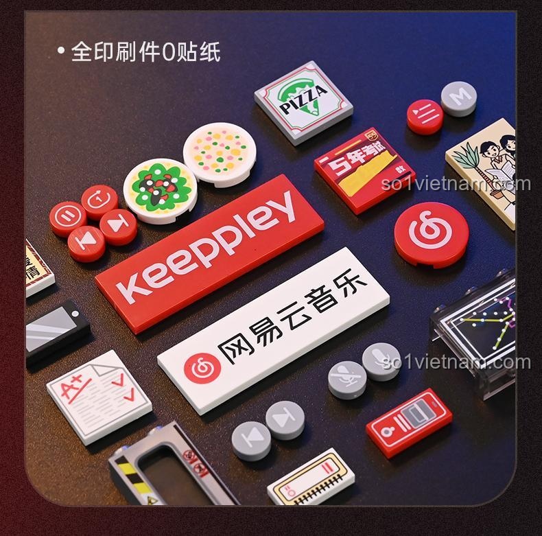 Keeppley DZ0153 Máy hát đĩa than NetEase Cloud Music với tiểu cảnh 2