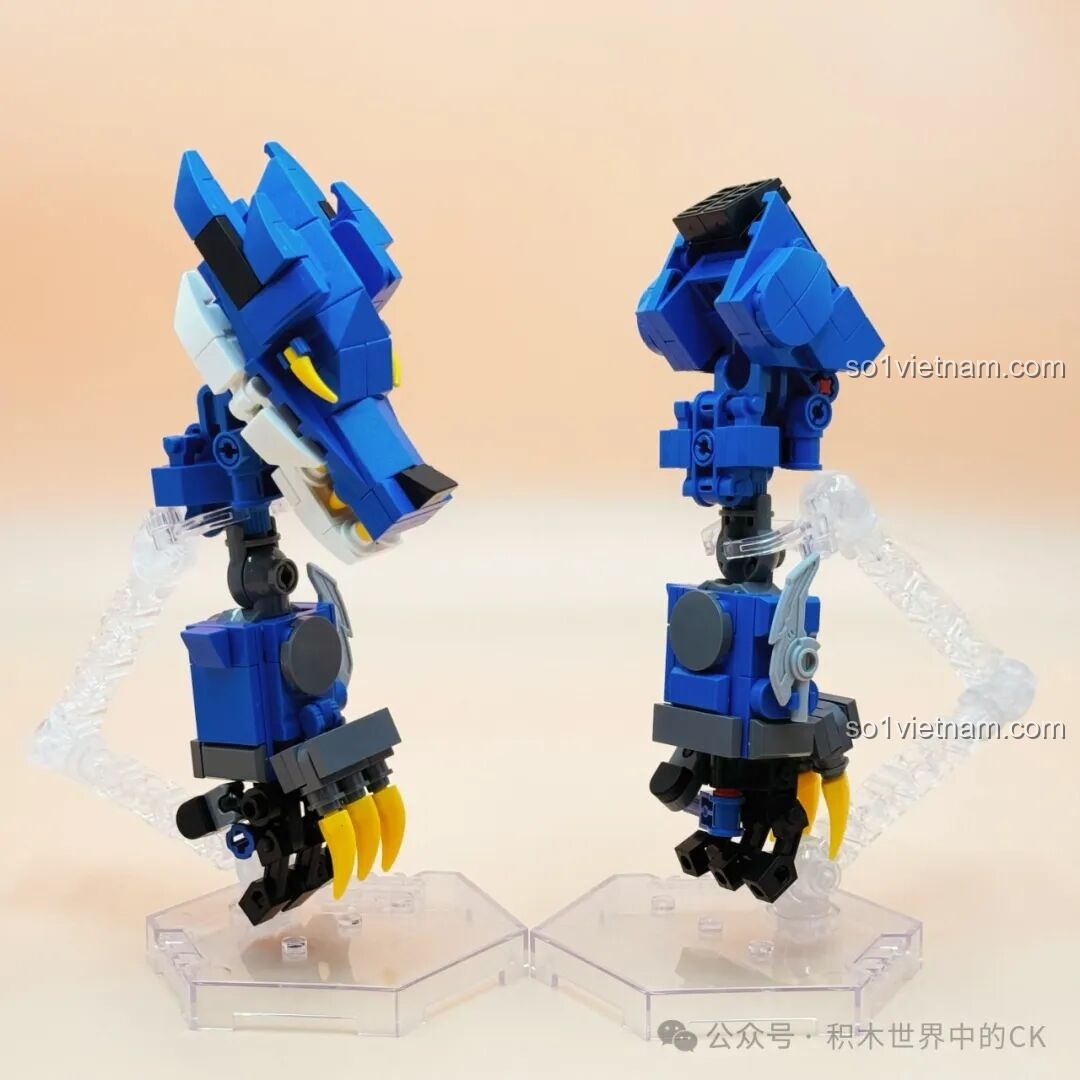 Chi tiết phần tay của Keeppley Hắc Long Cơ Thần