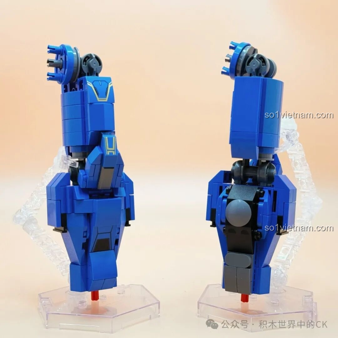 Chi tiết phần đầu của Keeppley Hắc Long Cơ Thần