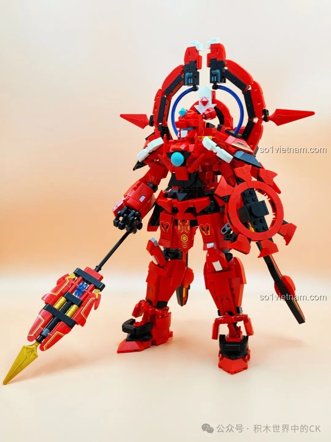 Chi tiết phần cánh tay của Keeppley Hắc Long Cơ Thần