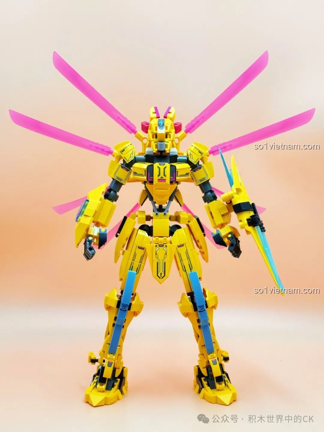 Chi tiết phần giáp vai của Keeppley Hắc Long Cơ Thần