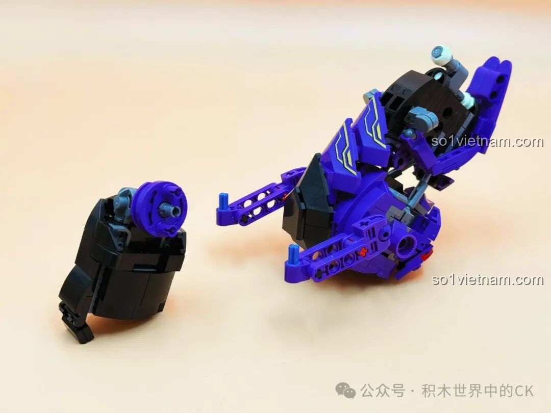 Chi tiết phần thân của Keeppley Hỏa Liên Cơ Thần