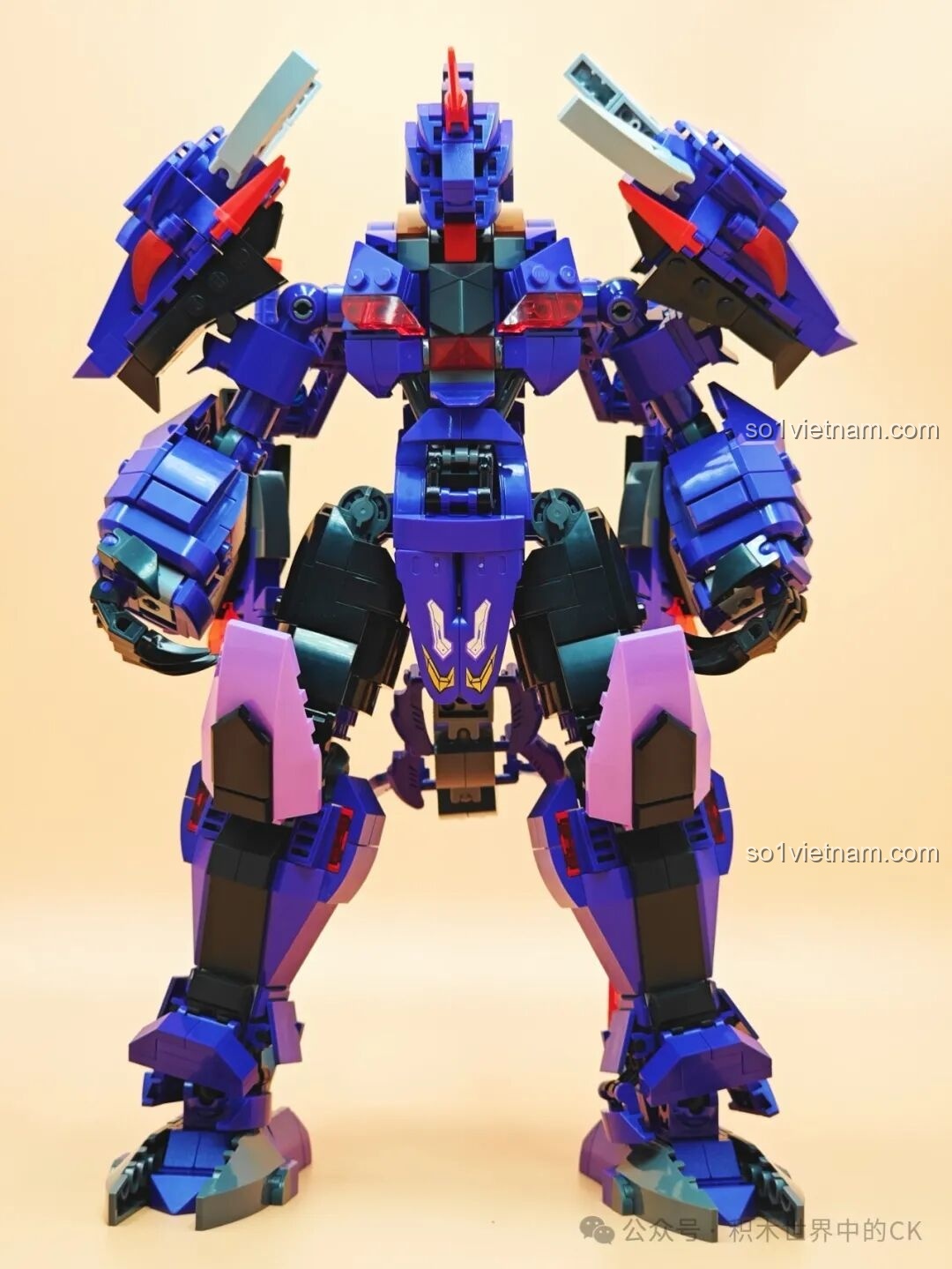 Chi tiết phần chân của Keeppley Hỏa Liên Cơ Thần