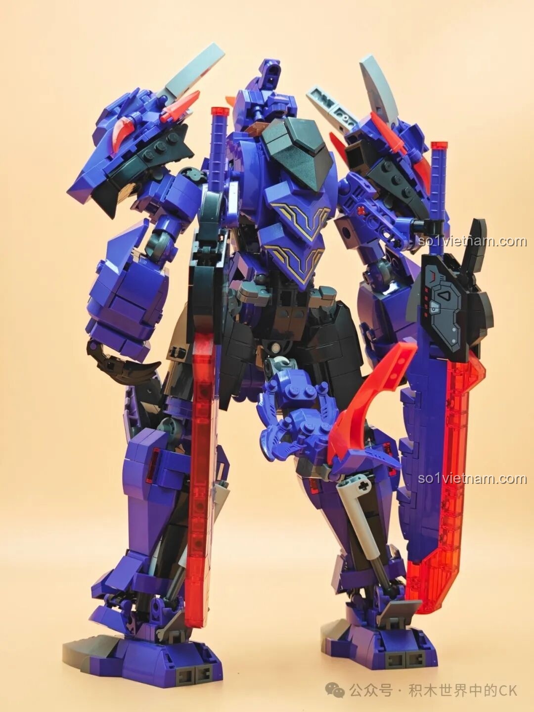 Chi tiết phần đầu của Keeppley Hỏa Liên Cơ Thần