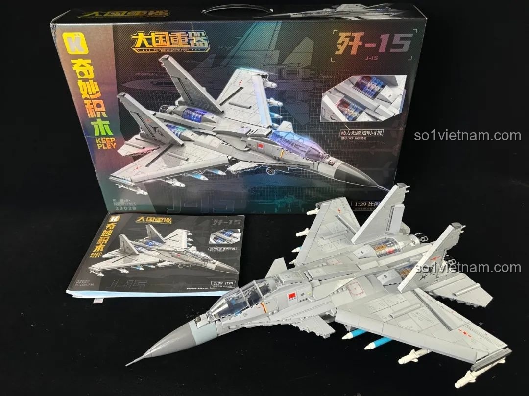 Mô hình Keeppley J-15 phát sáng đèn LED trong tối