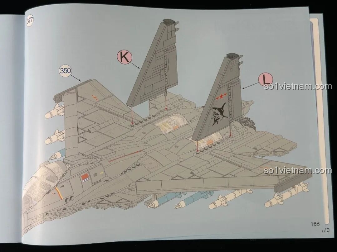 Bộ sticker trang trí cho bộ lắp ráp Keeppley J-15