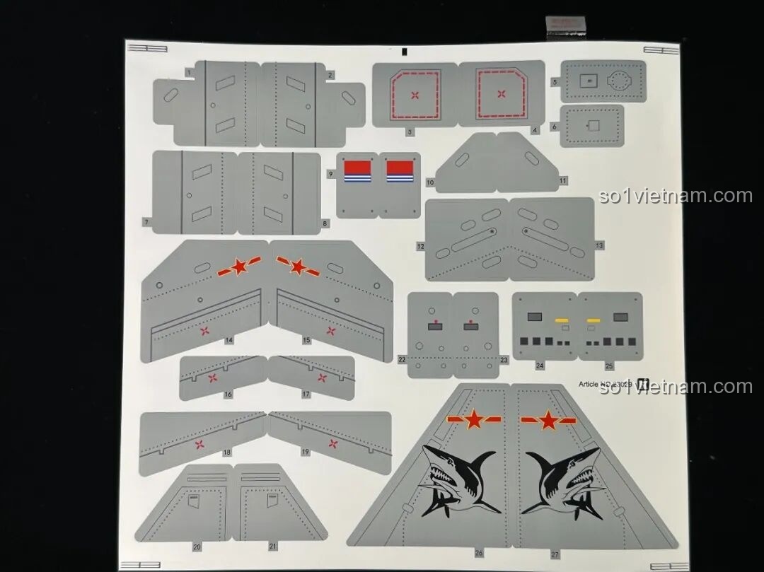 Lắp ráp cánh máy bay Keeppley J-15
